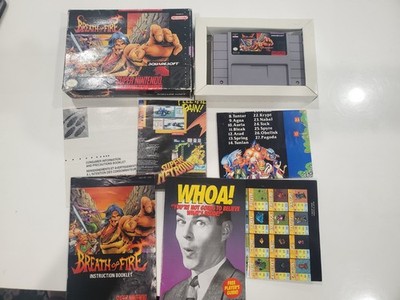 Breath of Fire SNES CIB W Maps Posters Inserts Complete In Box