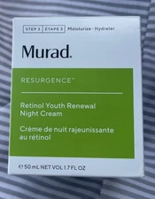 Murad Retinol Youth Renewal Night Cream - 1.7 oz - New In Box 