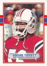 1989 Topps - Andre Tippett #196, New England Patriots, NFL Football Trading Card