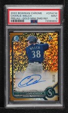 2022 Bowman Chrome Gold Mini-Diamond Refractor 39/50 Charlie Welch Auto 0d6s