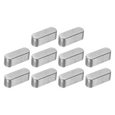 10Pcs Round Ended Feather Key, 5x5x14mm Carbon Steel Parallel Drive Shaft Keys