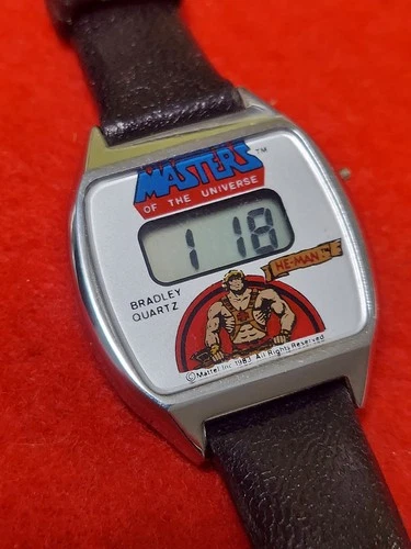 Vintage 1983 He-Man Watch Masters of the Universe MOTU Mattel Bradley Quartz