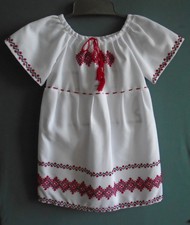 Ukrainian Hand Embroidered Dress, for Girl of age 3-4 years, Ukraine