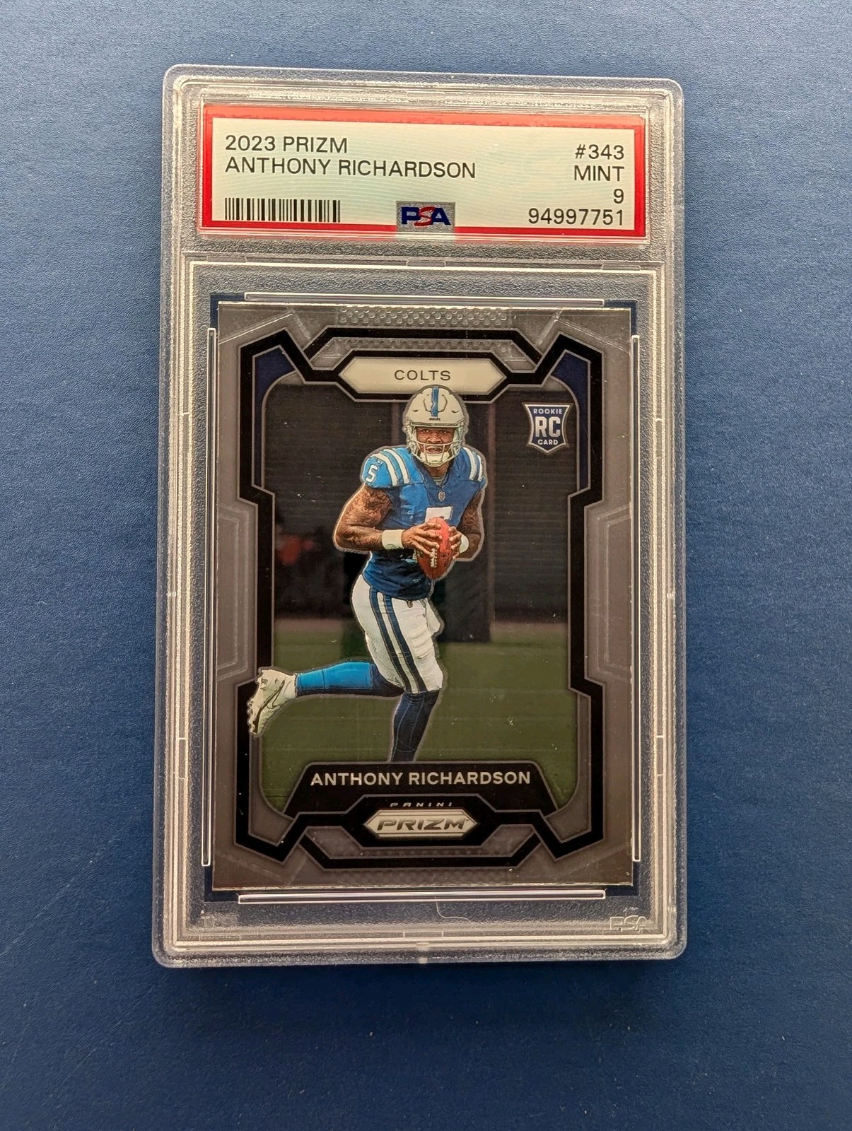 2023 Panini Prizm - Rookies Anthony Richardson #343 (RC) - PSA 9