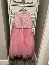 Brand New With Tag Girls Pink Dress