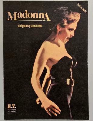Madonna - Very rare book / newspaper from Spain from 1986 with poster!