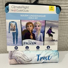 New In Package Disney Frozen Girl  s Size Medium 8/10 Climate Right Cuddl Duds