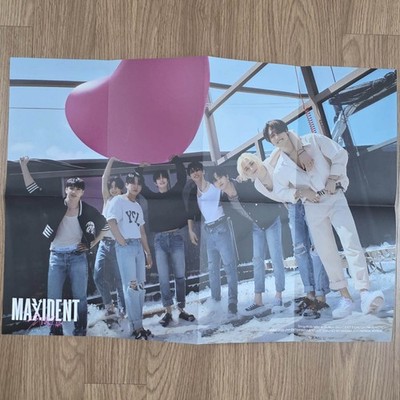 SKZ Official Folded Poster Stray Kids Maxident T-Crush Version
