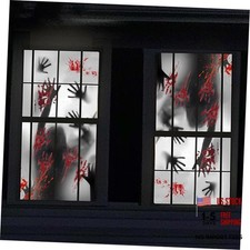 Halloween Large Window Decorations - Door Cover - Window Clings Poster