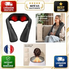 ELEHOT Masseur Cervical 4D Chauffant 45°C Shiatsu Cou Dos Épaules