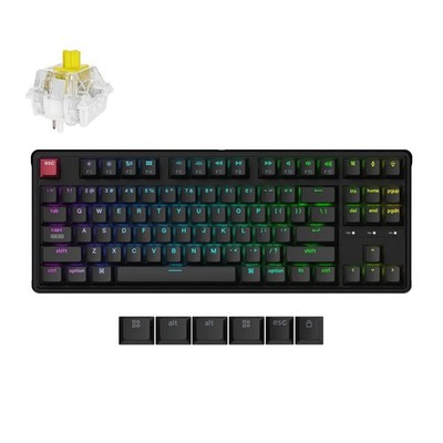 Keychron C3 Pro 8K QMK Mechanische Tastatur mit Kabel RGB ANSI US Banana Switch
