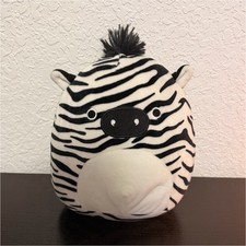 Squishmallows Zebra Plush Doll Black White Small 2023 Washable