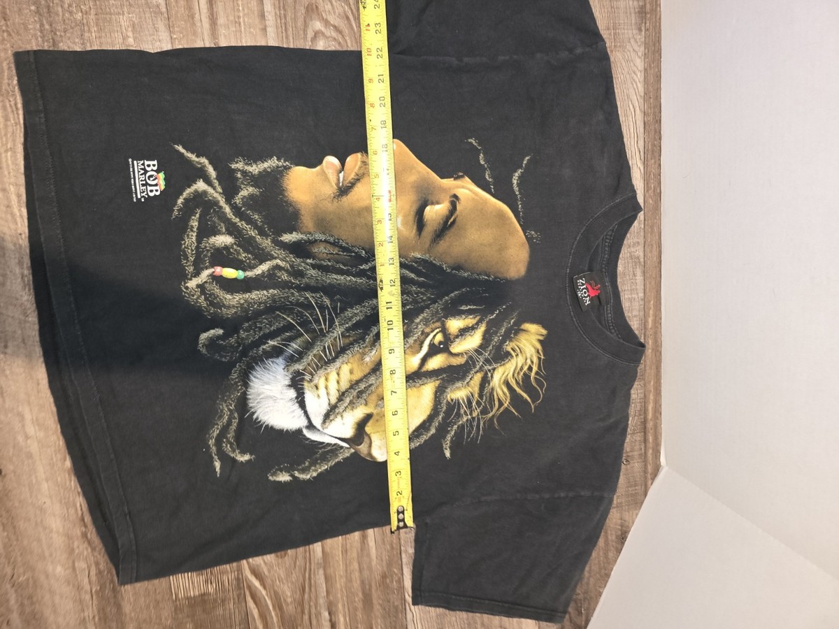 Bob Marley - “Lion” - Fifty-Six Hope Road Music - Black Shirt - 1X View 6