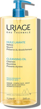 Uriage Cleansing Oil 1L Face & Body Sensitive Nourishing Moisturizing Cleanser