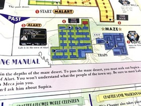 The Magic of Scheherazade Nintendo NES Travel Map Poster Insert Culture Brain