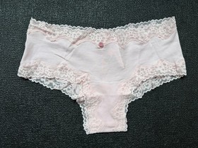 5-Pack Victoria&rsquo;s Secret sz M Cotton Lace-Trim Cheeky Panty Bundle Lot Set