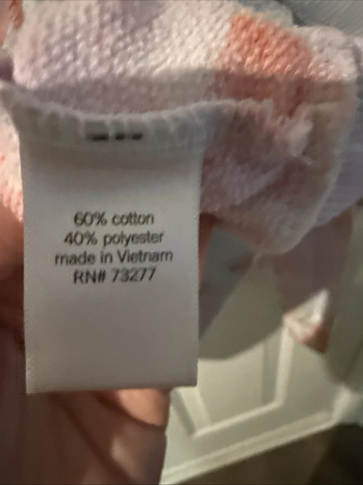 So Lounge Life Sudadera con Capucha Tie Dye Naranja Rosa Morado Azul Mediana Foto 3 de 4