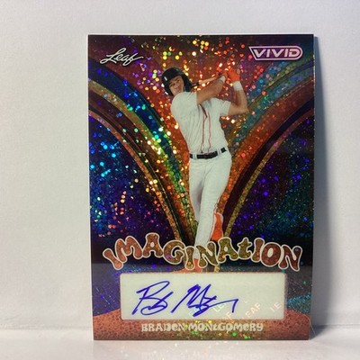 2024 Leaf Vivid Braden Montgomery #VIM-BM1 Auto Speckled Rainbow Imag  /10 NM