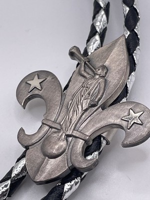 Sterling Fleur De Lis Bolo CTO Signed READ
