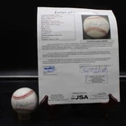 Hank Aaron Signed Rawlings ONL Baseball Braves Autograph Auto JSA LOA ZJ21845