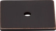 Top Knobs TK95TB Square Backplate 1 1/4" Tuscan Bronze