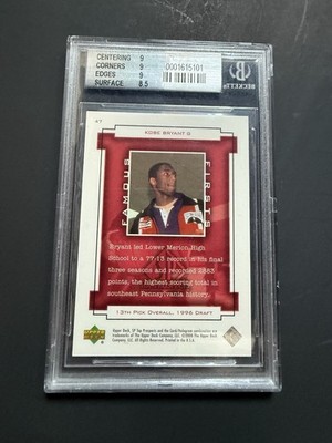 2000 SP Top Prospects KOBE BRYANT Famous Firsts 15/3000 BGS 9 HIGH 