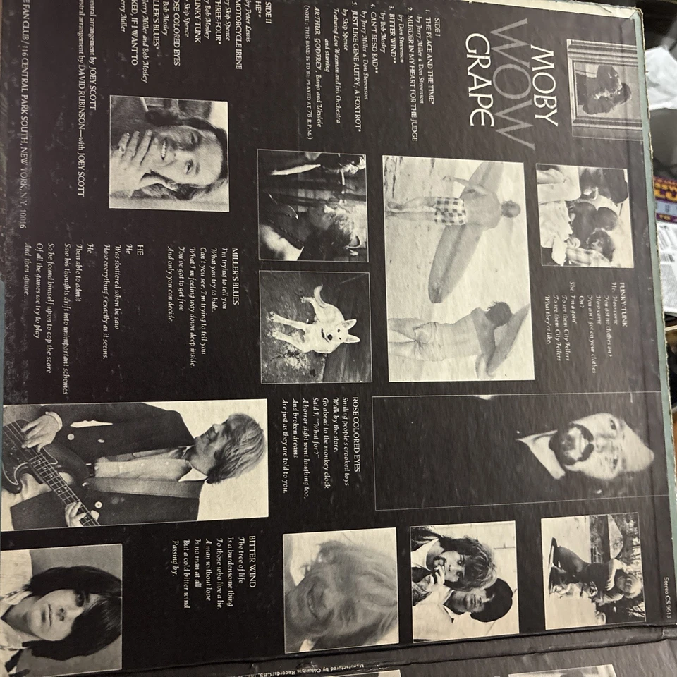 MOBY GRAPE Wow (1968) COLUMBIA CS 9613 первый пресс / складка - Изображение 4 из 4