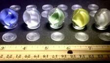 2-DAY SALE Lot Of 25 Soft Display Stands Holders Marbles Ball Sphere Stone Egg