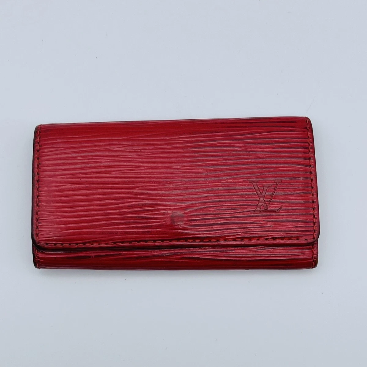 Louis Vuitton, Accessories, Louis Vuitton Red Epi Leather 4 Key Chain  Holder Wallet