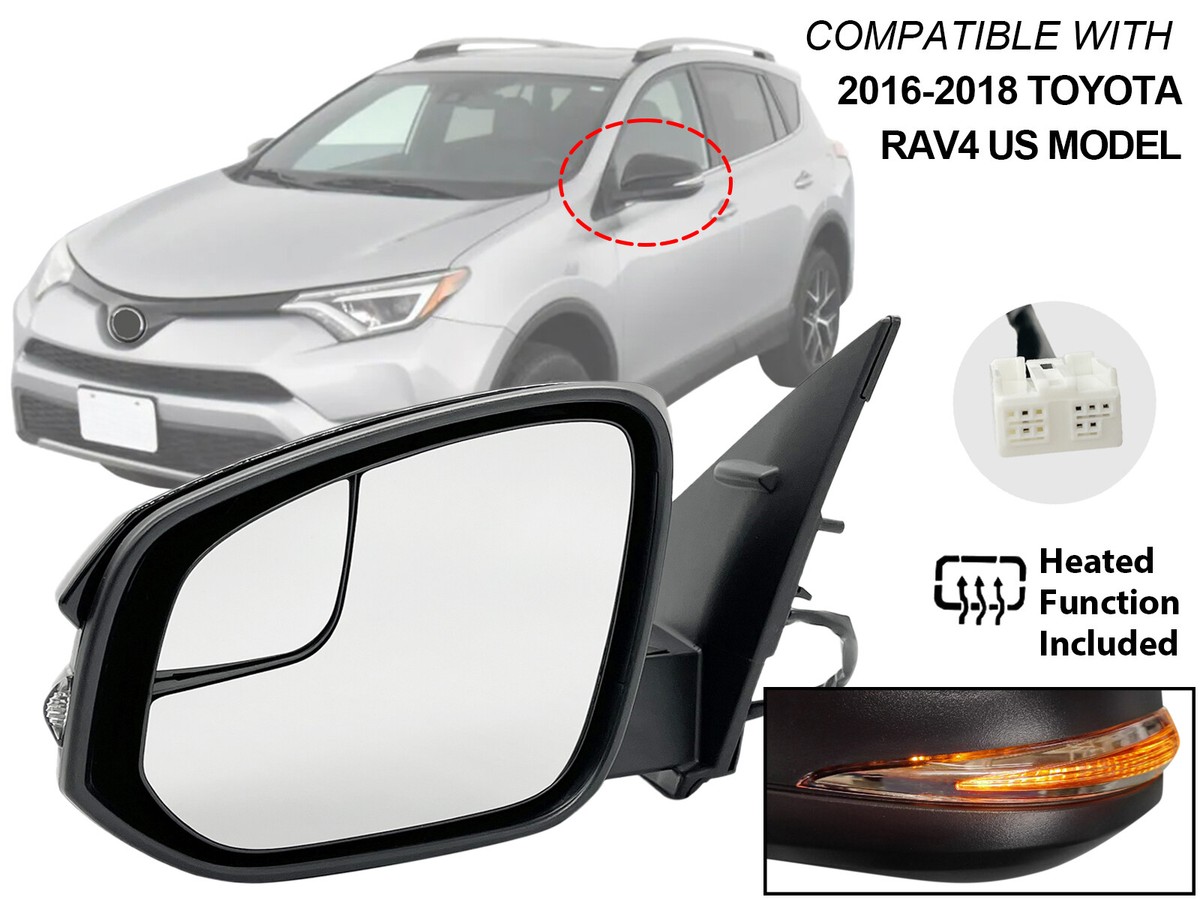 For Side View Mirror 2016-2018 Toyota RAV4 Turn Signal Spotter