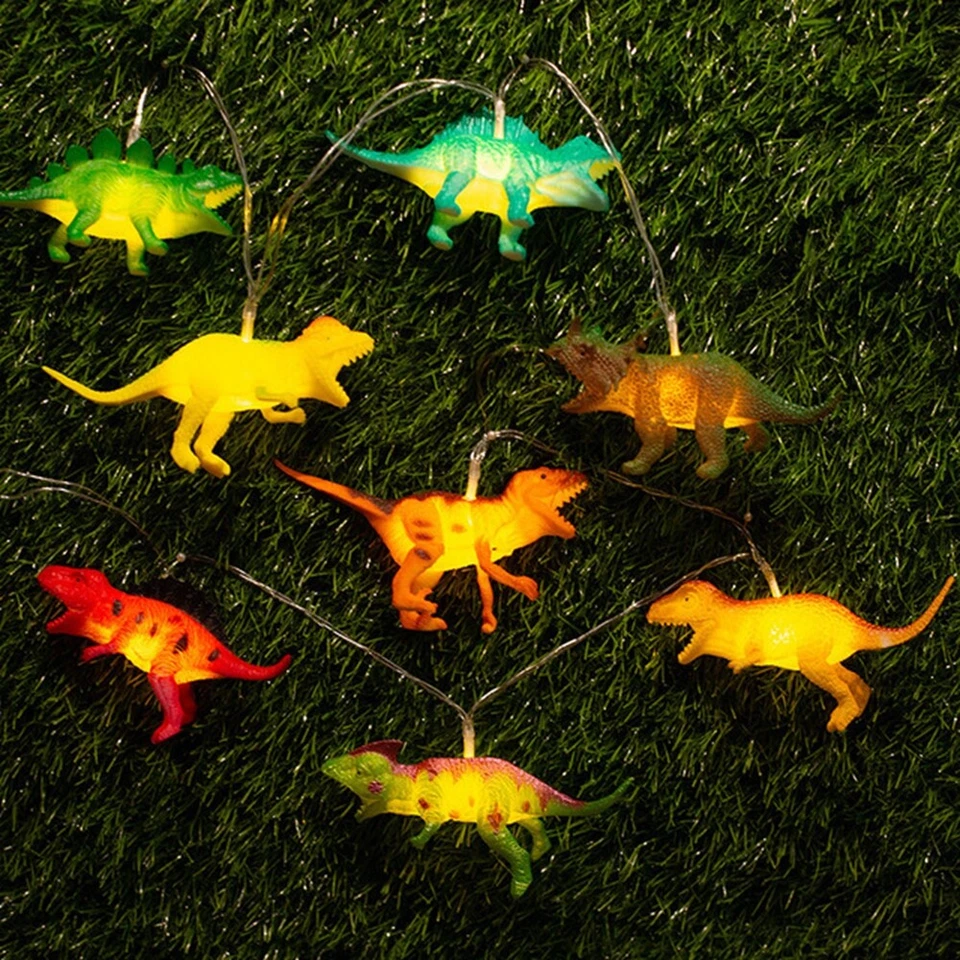 8 LED Children's Room Toy Dinosaur Cartoon Party Decora String Lights 1.2M - Image 2 of 4