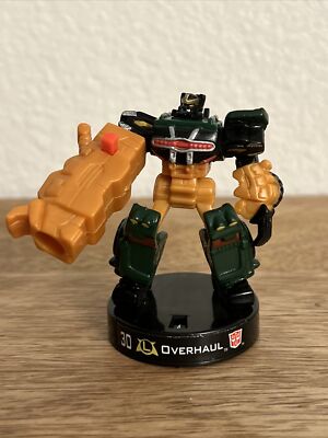 TRANSFORMERS  OVERHAUL,3  ACTION FIGURE PLASTIC ROBOT HASBRO TOY ON STAND