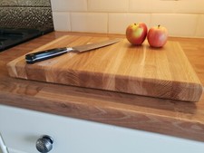Large Solid Oak Chopping Board / Cutting Board / Butchers Block / Worktop Saver