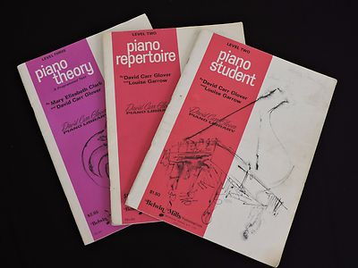Belwin Mills Lot 3 Piano Music Books Student Repertoire Theory Levels 2 & 3 Glov