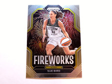 2023 Panini Prizm Basketball WNBA Sue Bird Fireworks Insert Card #14 Storm