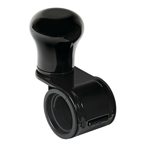 LB Revolve Pomello Volante In Alluminio Anodizzato Nero Staffa Nera