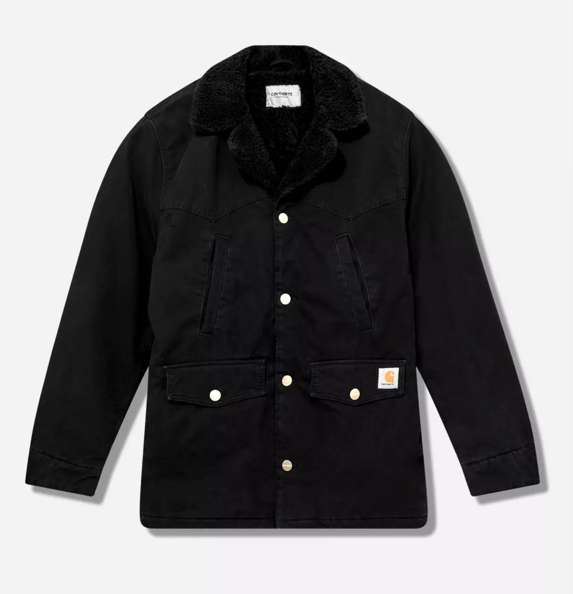 Carhartt WIP NEWMAN COAT I031195 Black Heavy Stone Washed L