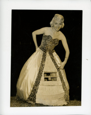 Wind in sails or crinoline in the tropics. Dress with D& System