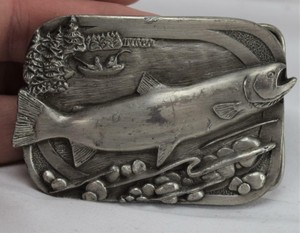 fly fishing belt buckle