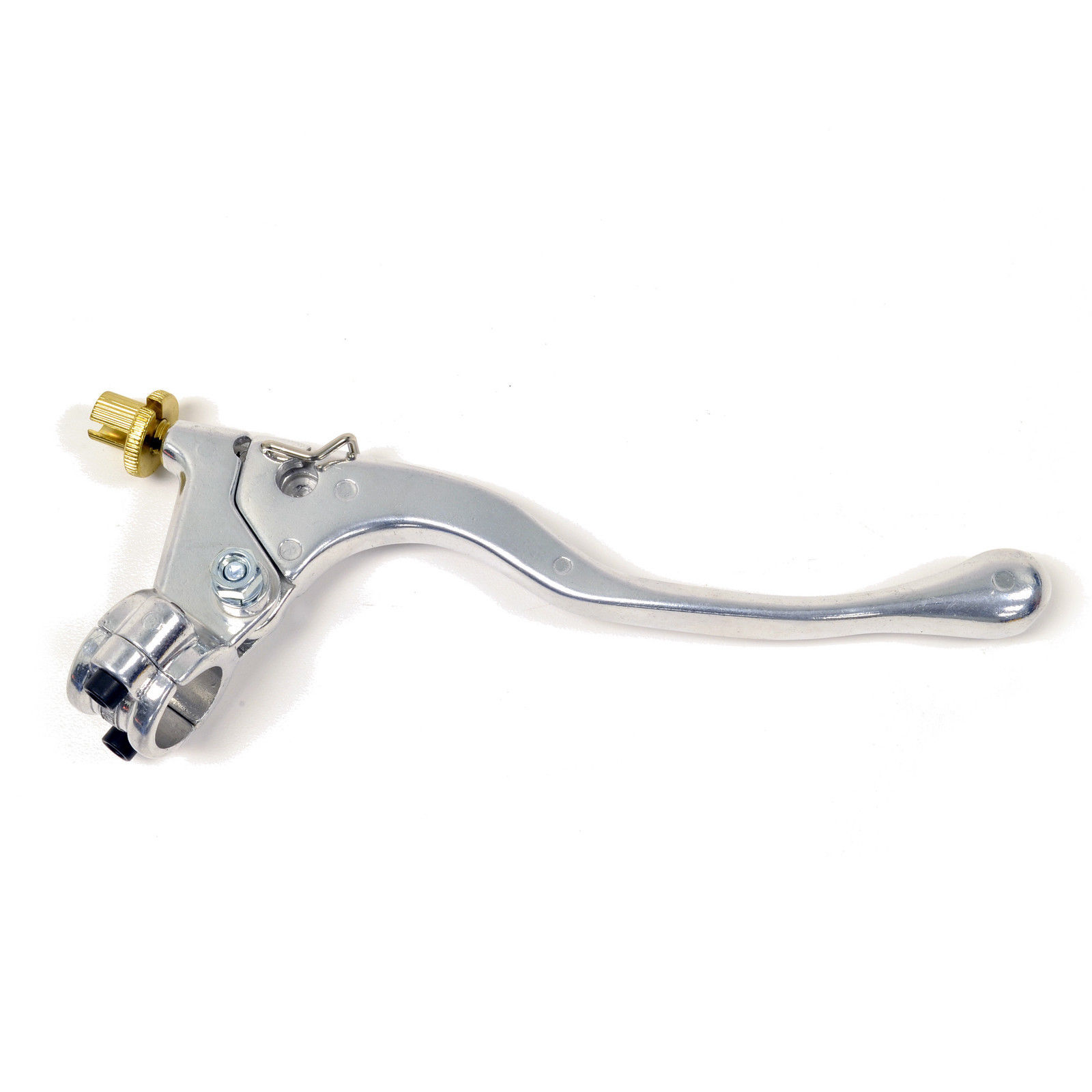 Left Rear Brake & Clutch Lever For Honda ATC 90-200 Models - Aluminum Silver