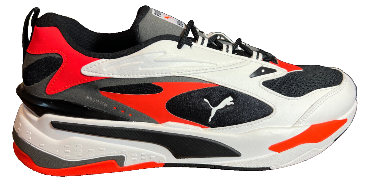 Puma™ RS-Fast Sneakers - 380562-05 ~ Black / Neon Red / White Men