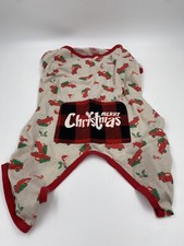 Dog PJ Set MERRY CHRISTMAS Red Truck, Trees, Candy Canes size Medium