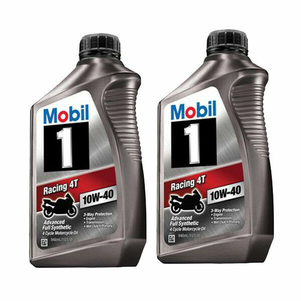 Mobil 1 Racing 4T 10w40 Full Synthetic 4 Cycle Motorcycle Oil 122286 eBay