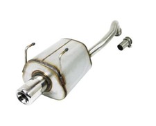 ULTER Edelstahl Sportauspuff 1x80mm für Fiat 500 2007-2015 1.2l 1.4l