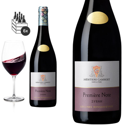 6er Karton 2020 Syrah rouge Premier Note trocken von Cave de Tain - Rotwein