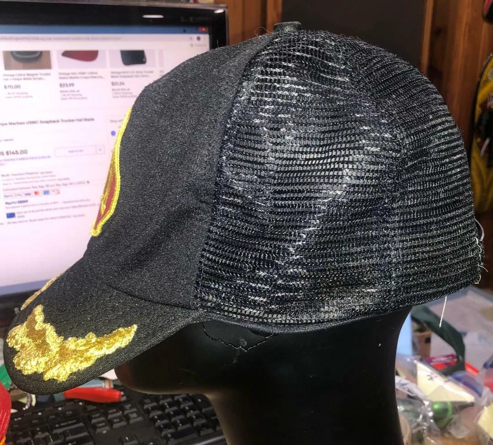 De colección Norfolk & Western 611 Ferrocarril Parche Snapback Camionero Sombrero Gorra Negra #W Foto 2 de 4