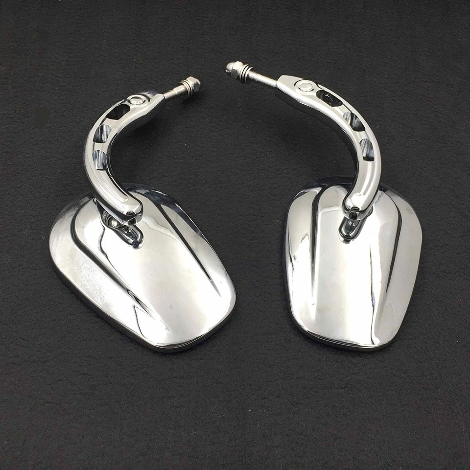 Chrome Motorcycle Rearview Mirrors For Harley Davidson Electra Road Street Glide - Изображение 2 из 4