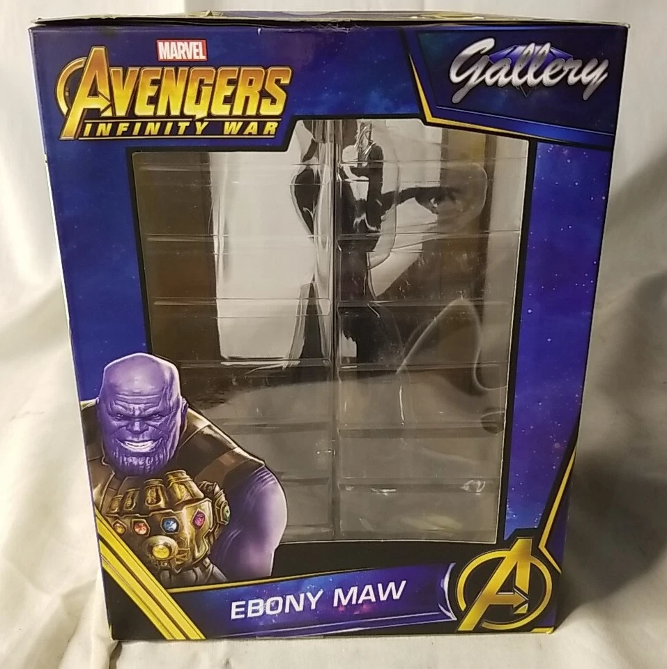 Diamond Select y Marvel Avengers Infinity War fauces de ébano con diorama de PVC 12 pulgadas Foto 4 de 4