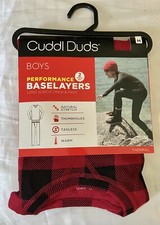 Cuddl Duds Boys M 8-10 performance Base Layers Thermal long Sleeve Pant