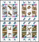 YX0246 2020 CHAD DINOSAURS PREHISTORIC ANIMALS FAUNA #4121-4128 ! 4 FULL SH MNH